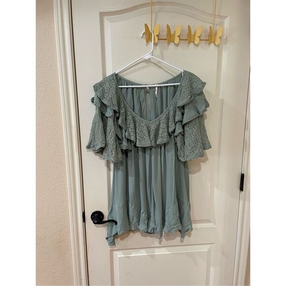 Free People Rush For Ruffles Romper NWOT Size XS - Picture 3 of 9